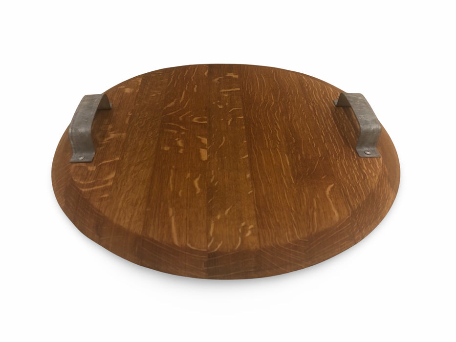 Round Barrel Head Serving Platter