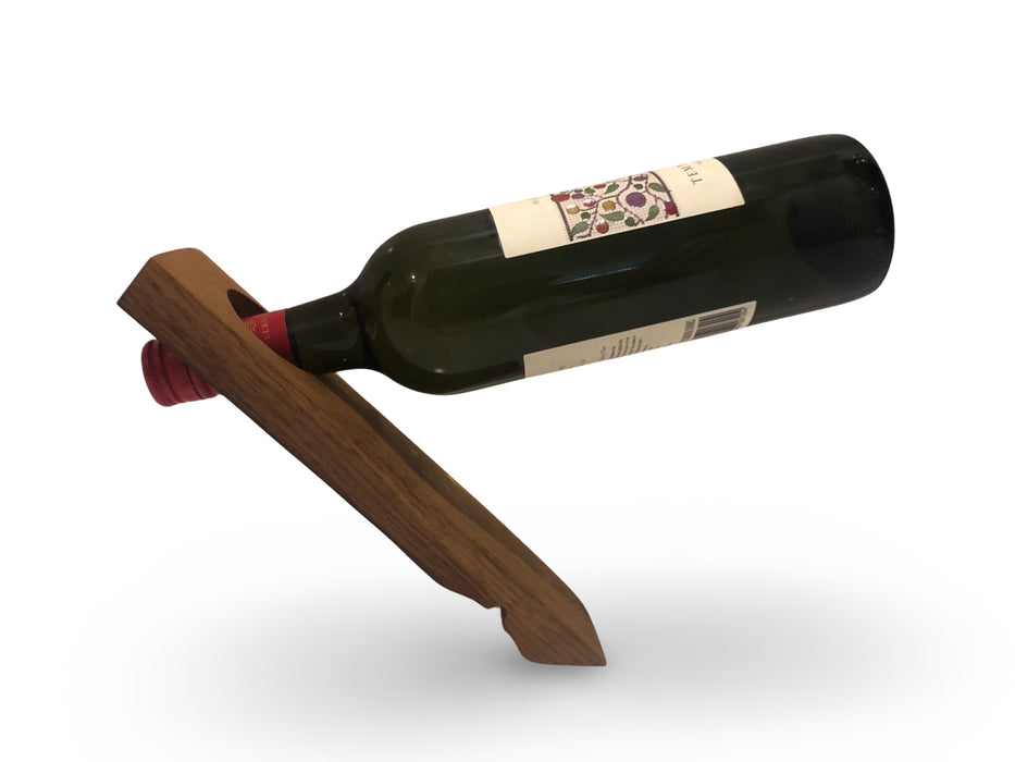 Barrel Stave Balancing Bottle Holder