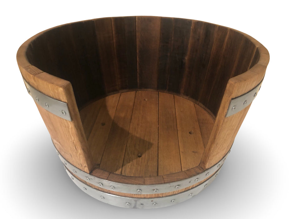 Round Half Barrel Dog Bed