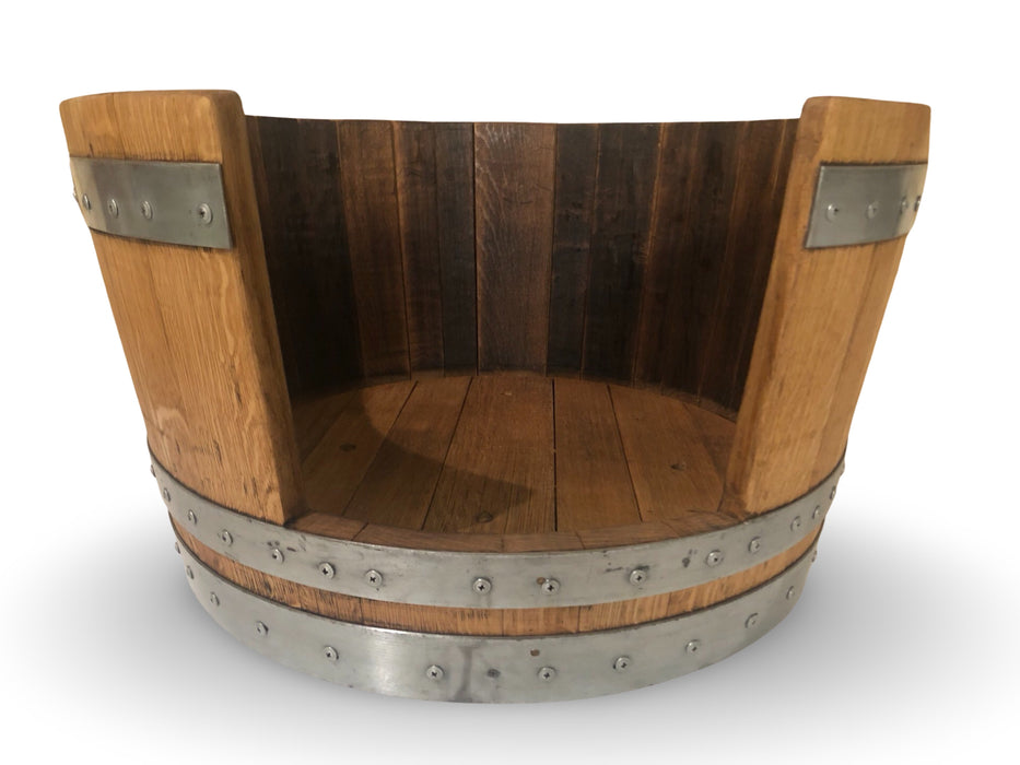 Round Half Barrel Dog Bed