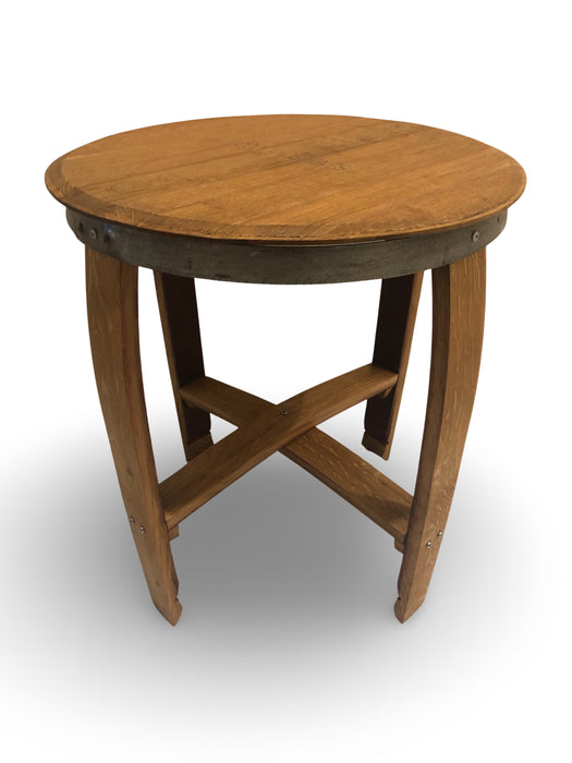 Round Barrel Side Table