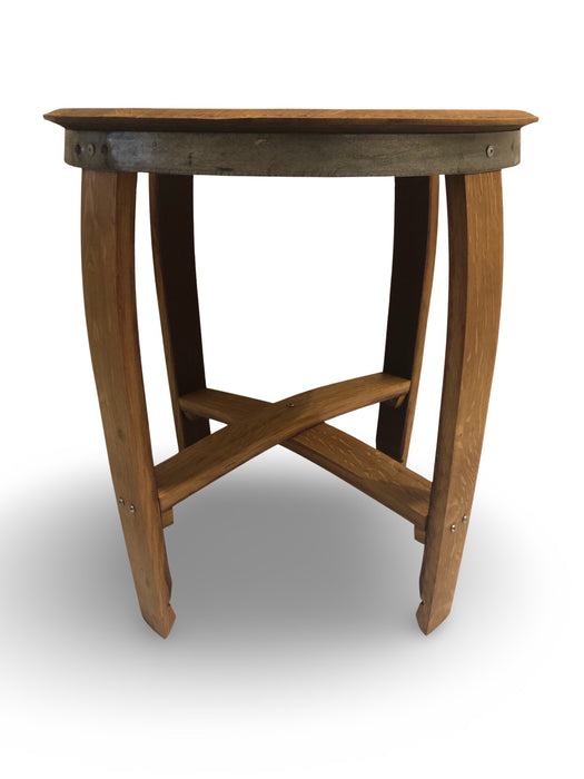 Round Barrel Side Table