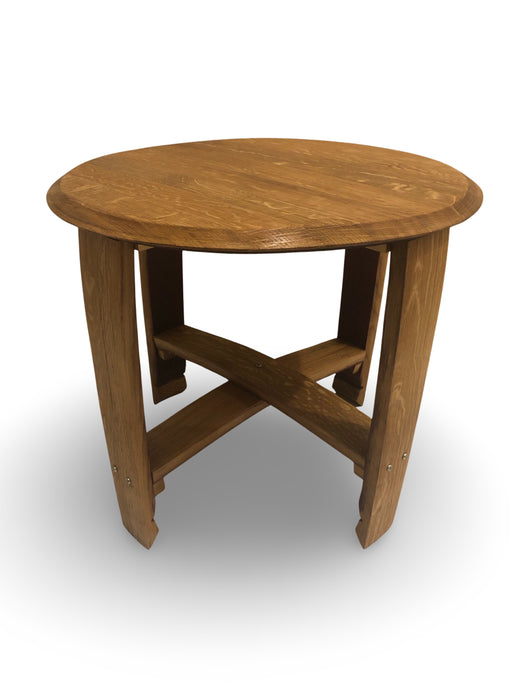 Round Barrel Occasional Table