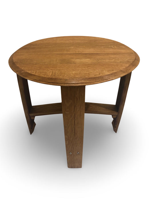 Round Barrel Occasional Table