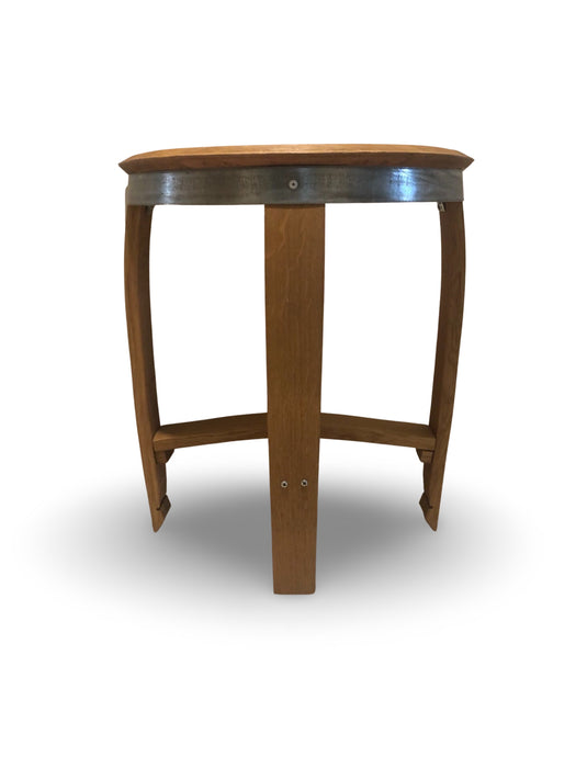 Half Round Barrel End Table