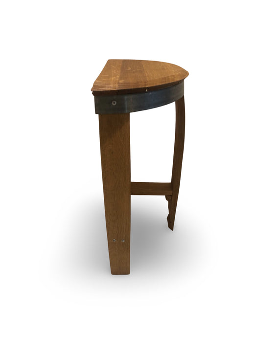 Half Round Barrel End Table